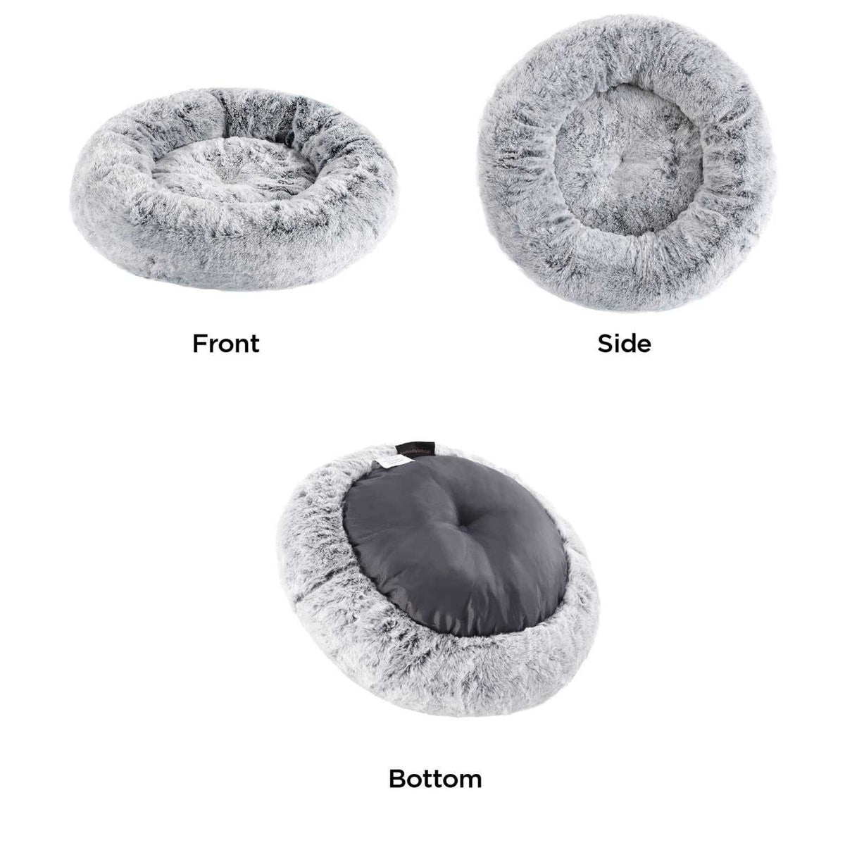 Faux Rabbit Fur Memory Foam Calming Bed Q84687
