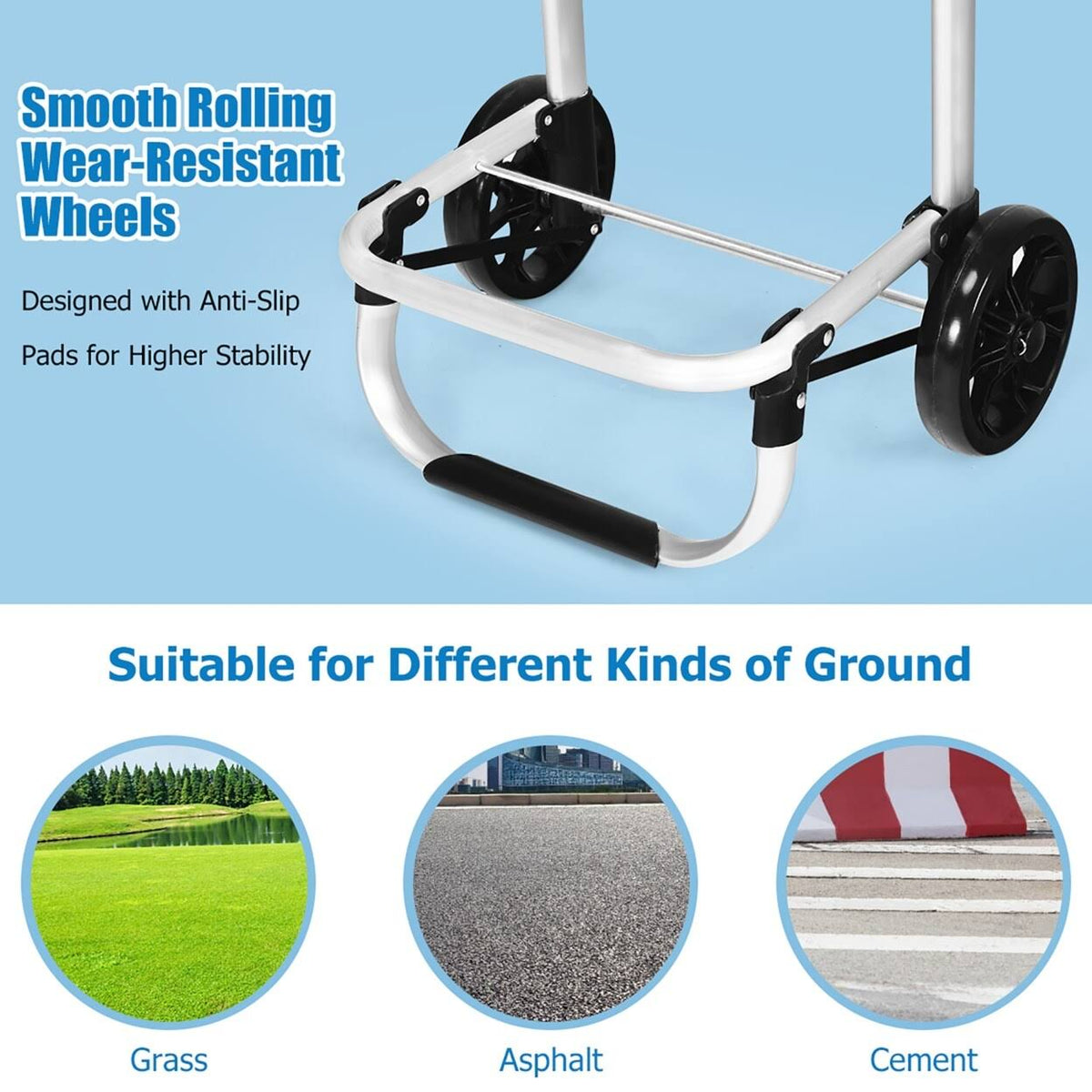 Folding Utility Cart with Removable Bag R2254