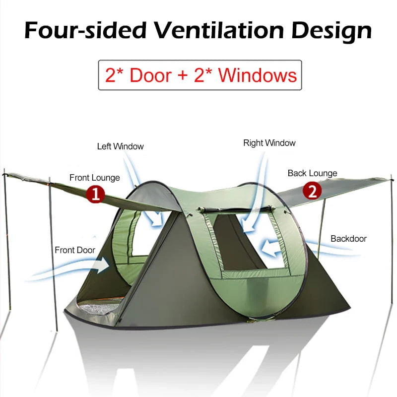 3 in 1 Waterproof Camping Tent with Carrying Bag B8115