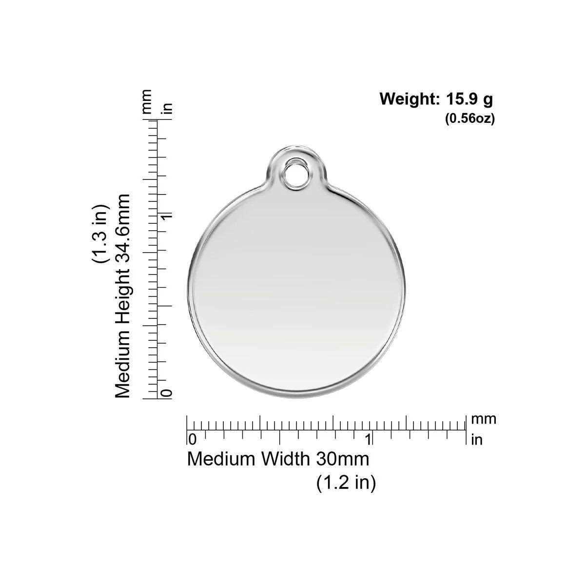 Enamel Pet ID Tag Skull & Cross Bone Z6863