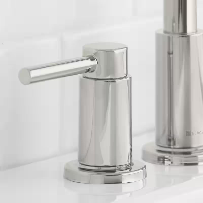8 in. Widespread Double-Handle High-Arc Bathroom Faucet in Polished Nickel Q353