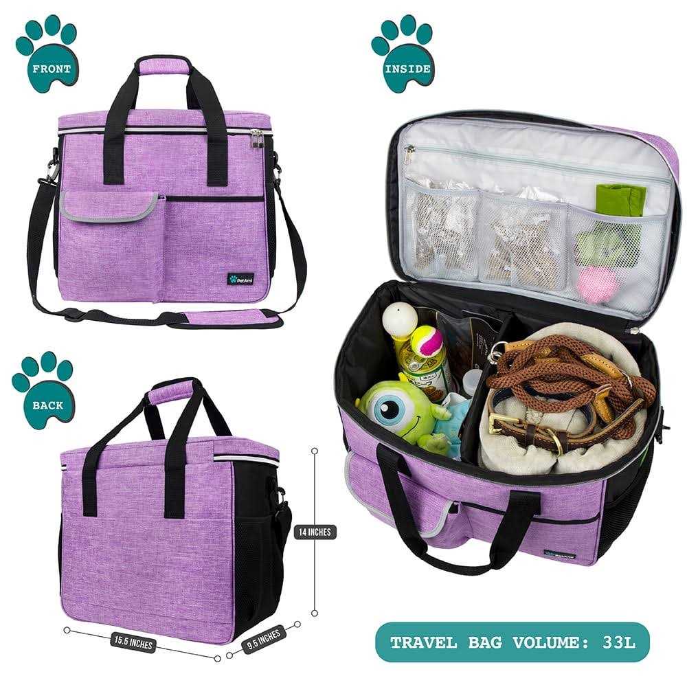 Dog Travel Bag with Food Container and Bowls J51758