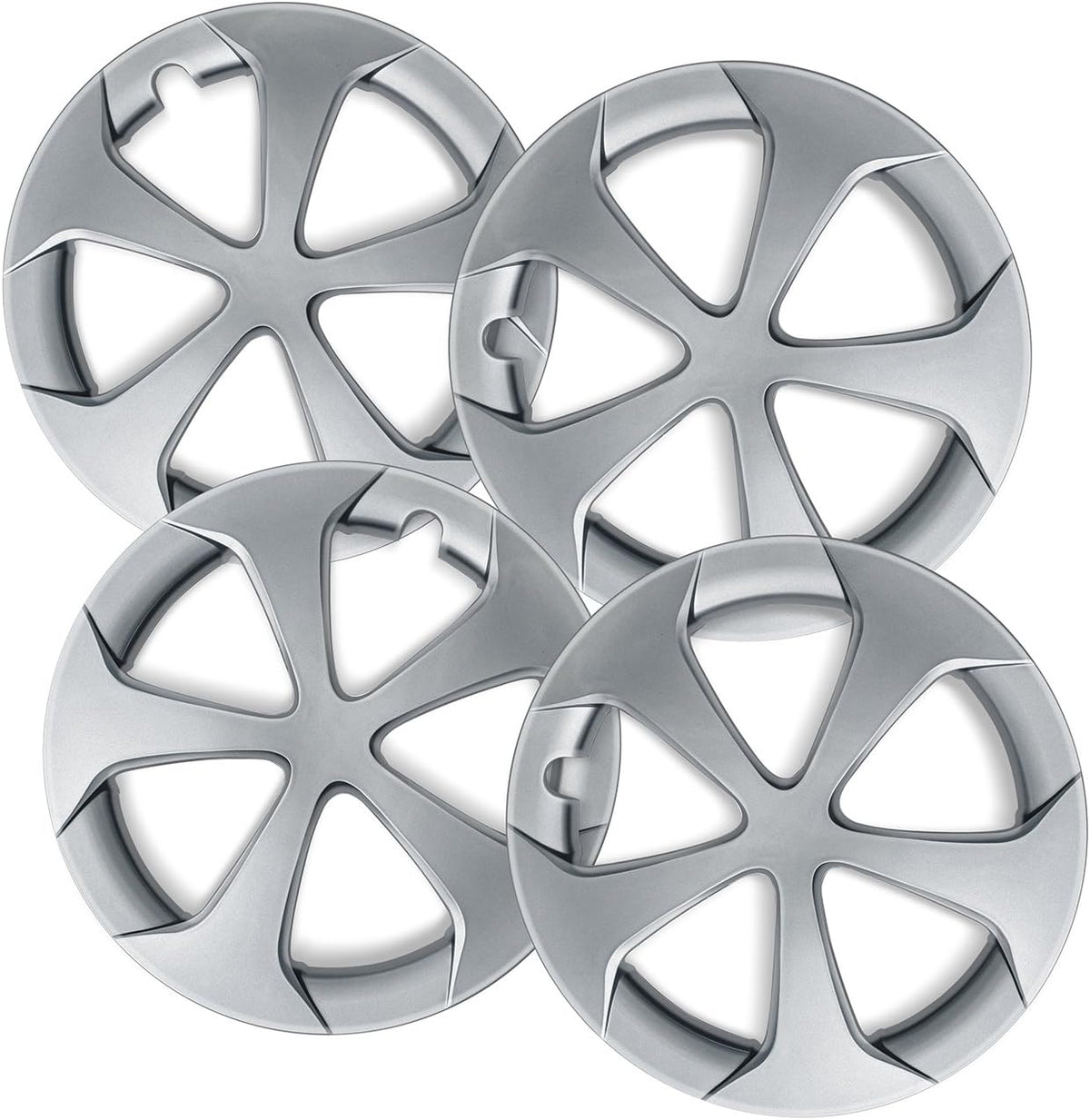 15 inch Set of 4 Silver Wheel Covers Hubcaps O519