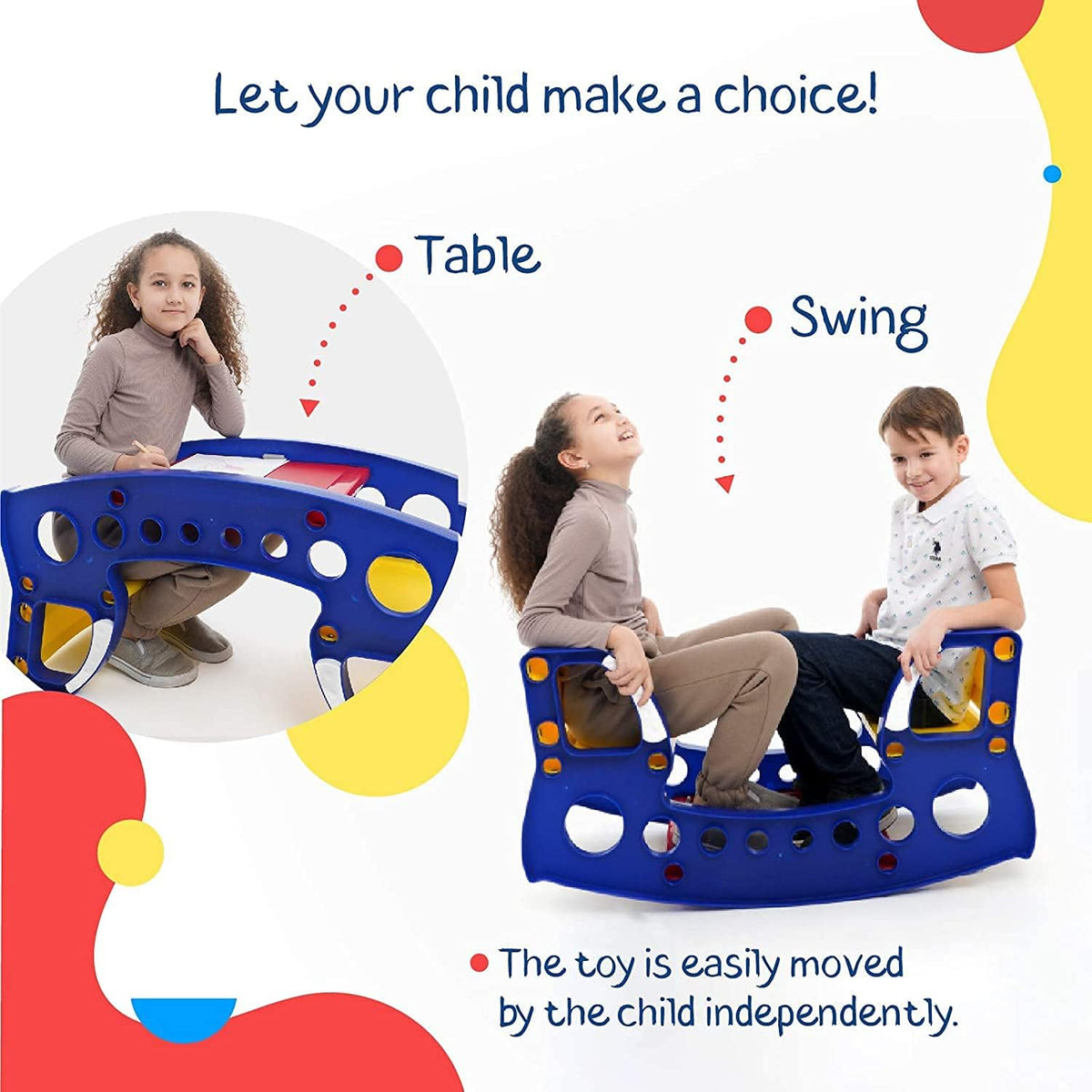 Baby Rocker Swing, Toddler Table and Chairs R342