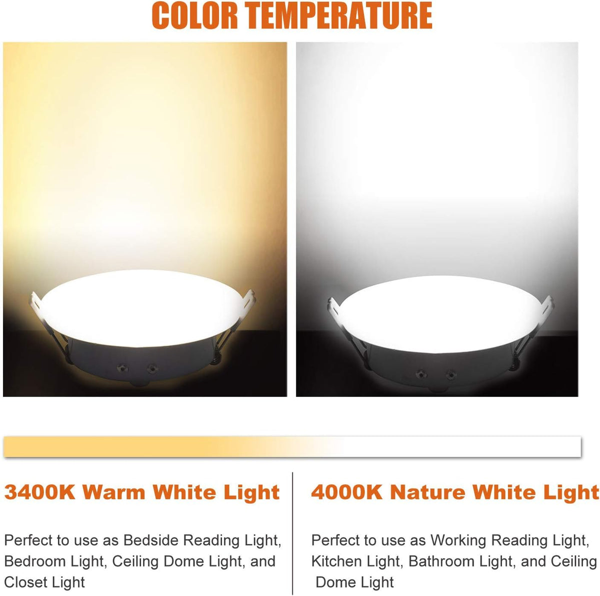 3 Inch LED Recessed Ceiling Light Pack of 6 G969
