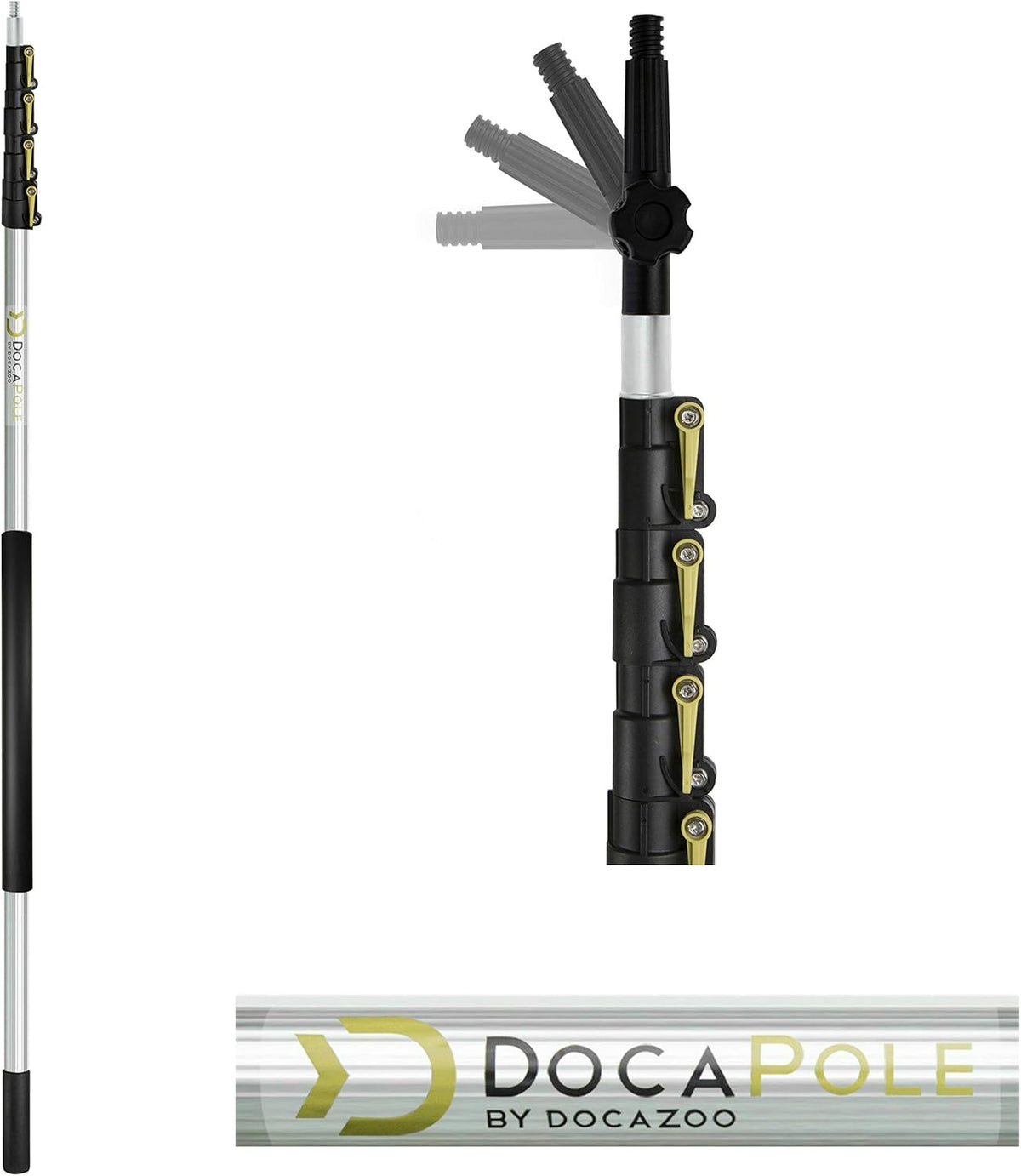 Hard Bristle Scrub Brush with Telescopic Extension Pole J9141