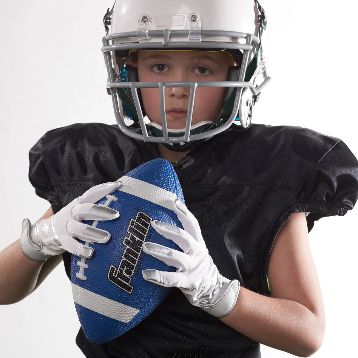 Junior Size Rubber Football 6 Pack with Pump F263125