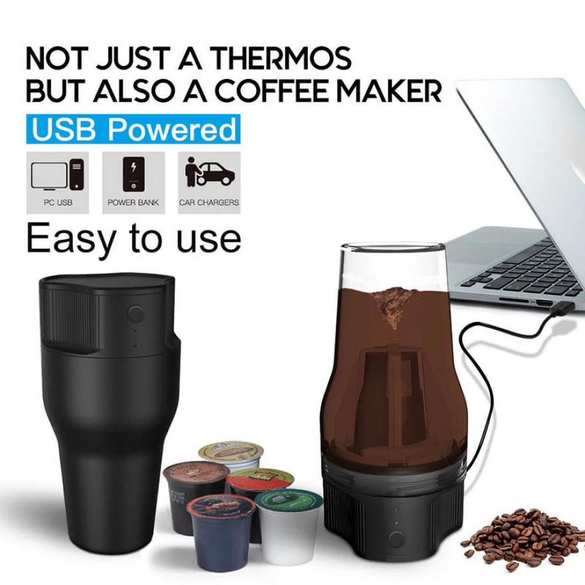 Electric Coffee Machine Maker USB Portable 550ml Q787