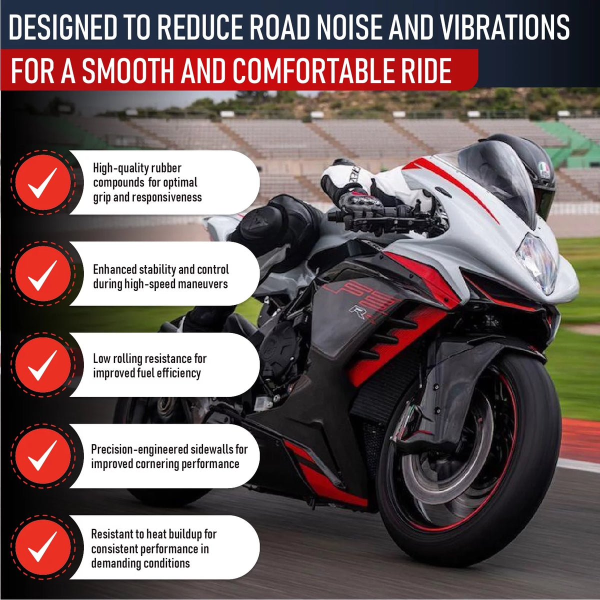 190/55-17 & 120/70-17 Motorcycle Tire Set N77940
