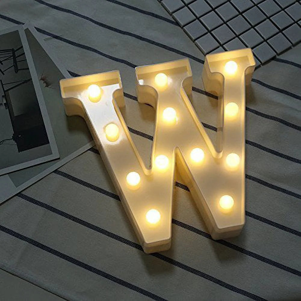 Light up Letter LED Alphabet Number Symbol Plastic Decoration X951