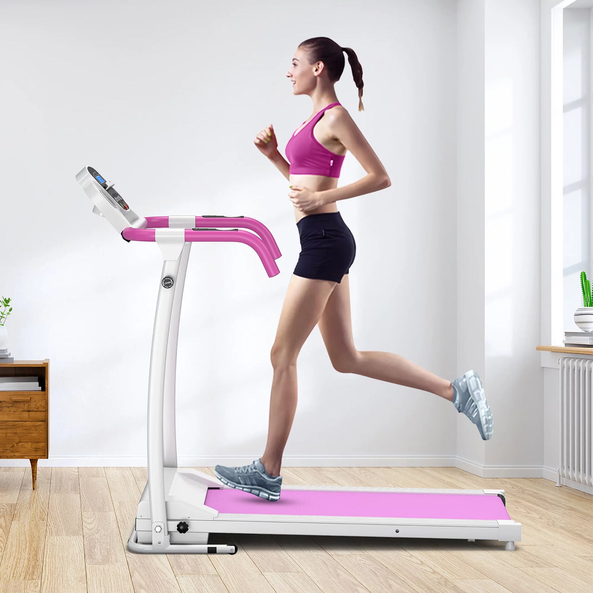 800W Folding Electric Treadmill V718