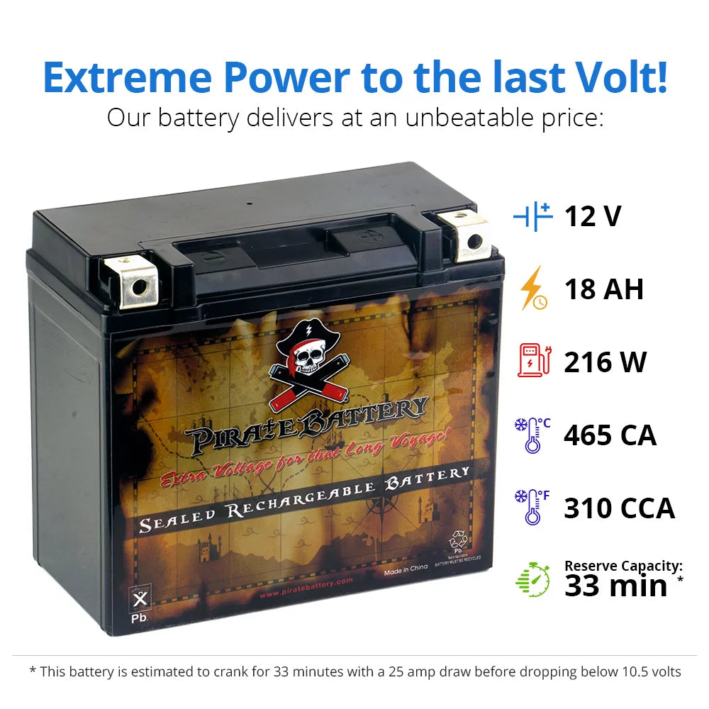Maintenance Free Sealed Agm Motorcycle Battery H668681