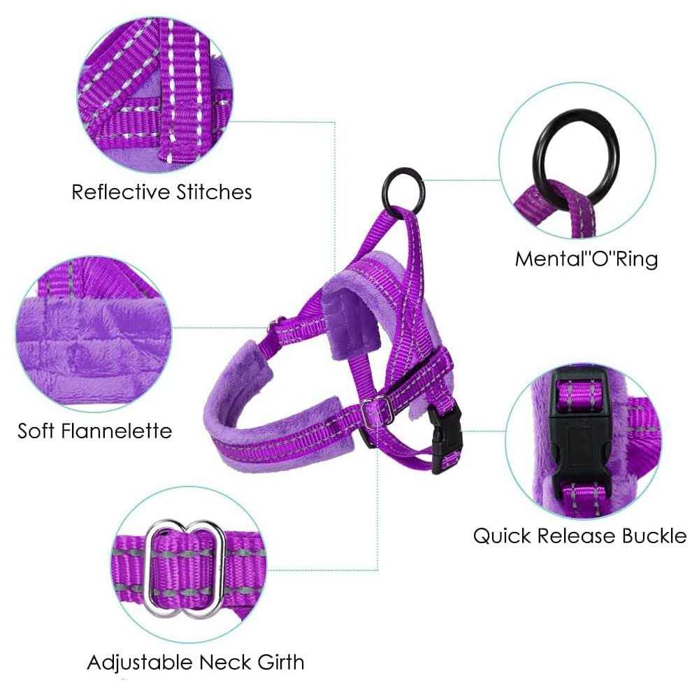 Heavy Duty Adjustable Reflective Dog Harness and Leash H508