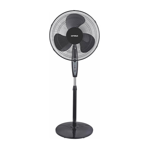 18 Inch Adjustable Height Oscillating Pedestal Fan, Black C7282