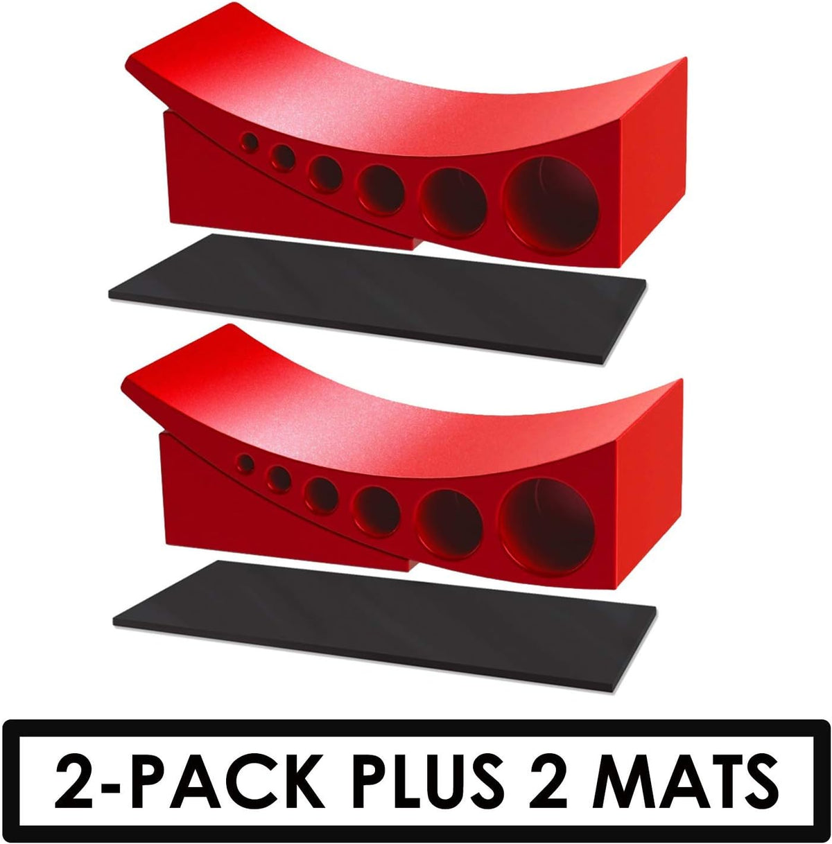 2-Pack Camper Leveler & Chock Set with Rubber Mats V1193