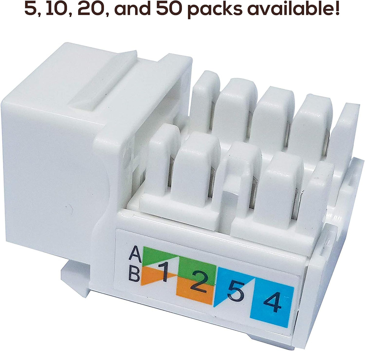 100-Pack Cat6 Keystone Jack N51024