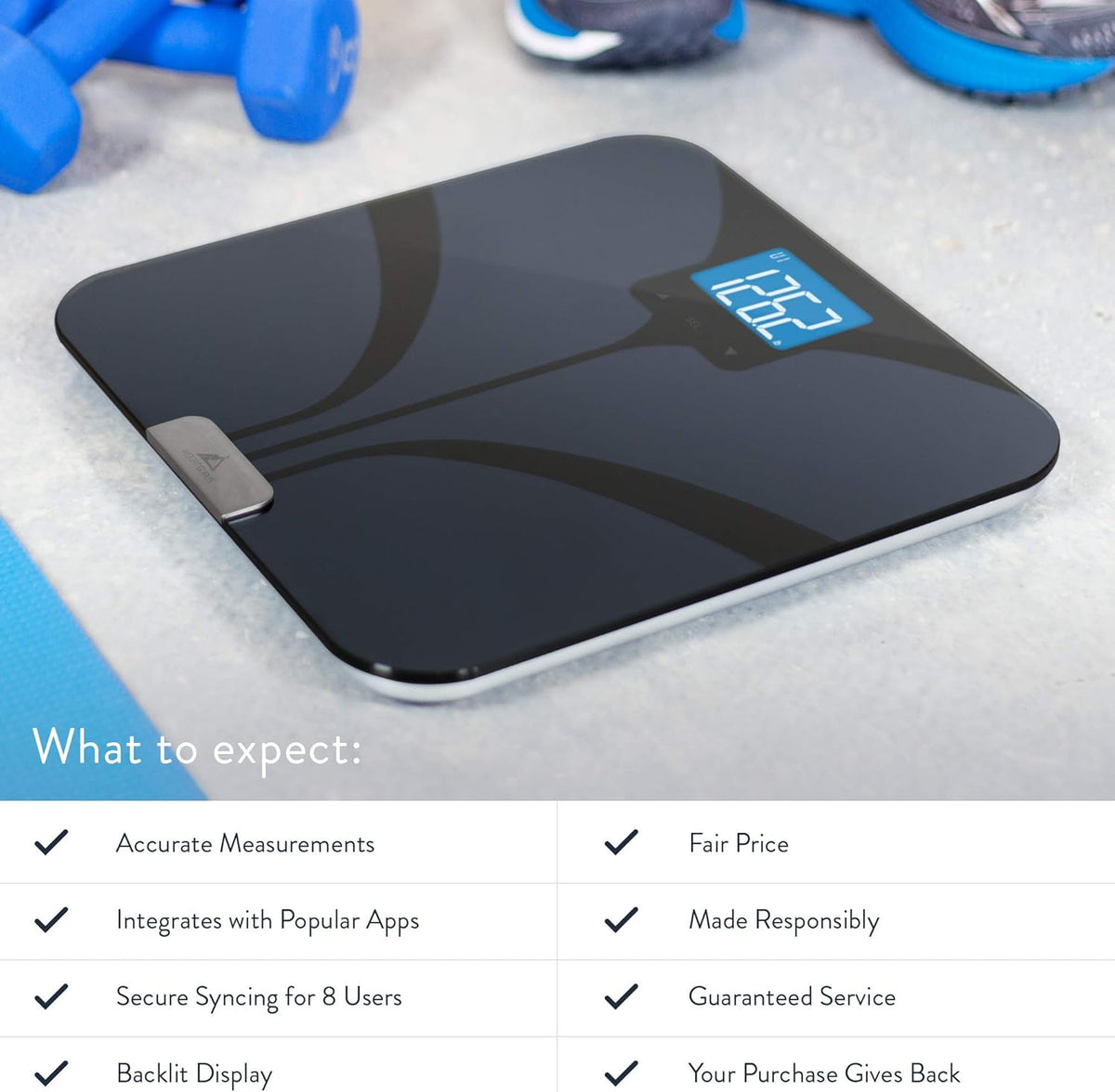 Bluetooth Connected Bathroom Smart Scale R440591