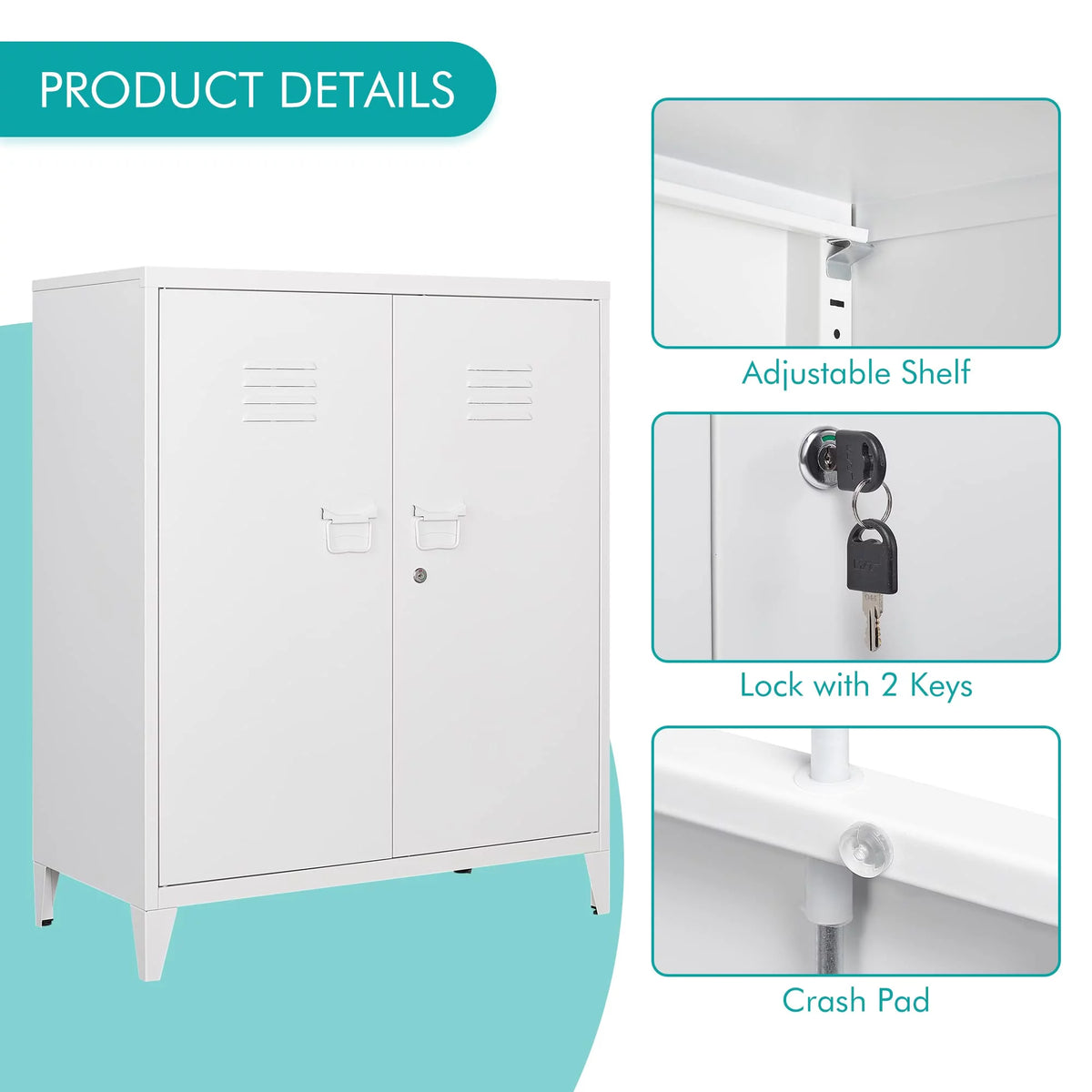 Metal Locker with 2 Doors M16832