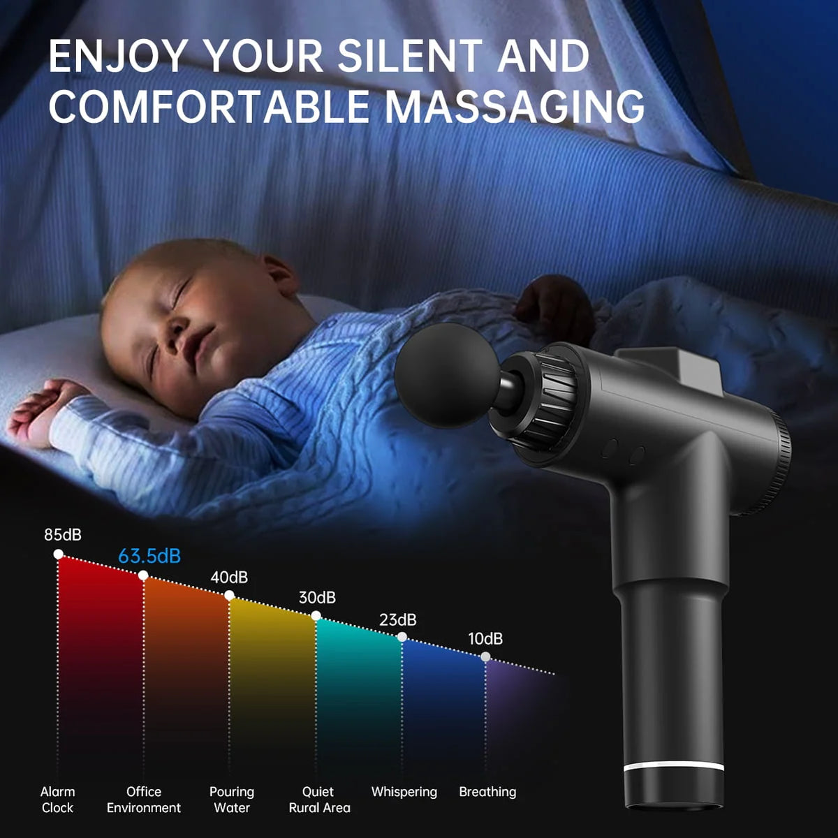 Handheld Deep Tissue Percussion Massage Gun S4790