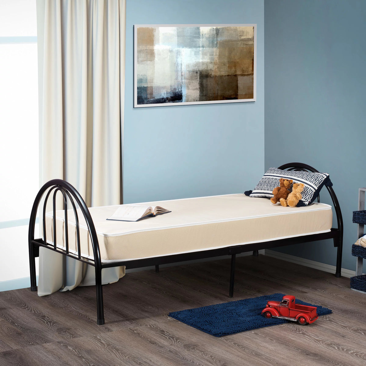 4-inch Twin-Size Foam Mattress with Fabric Cover V5889