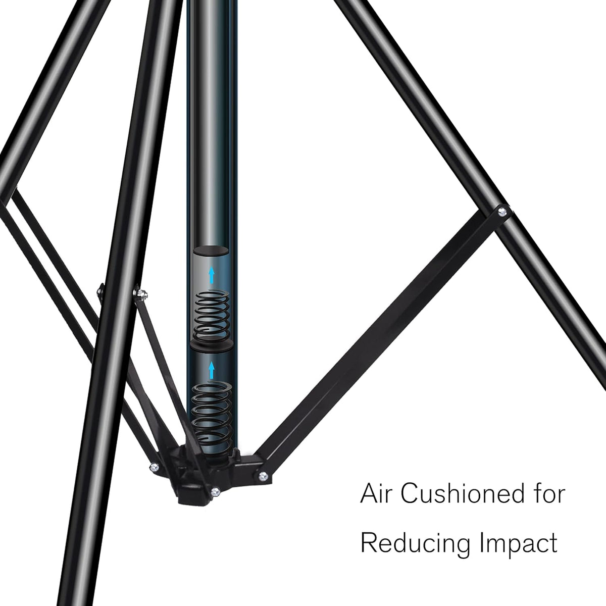 8.5ft Adjustable Aluminum Light Stand with Carrying Bag, 2 Pack R52412