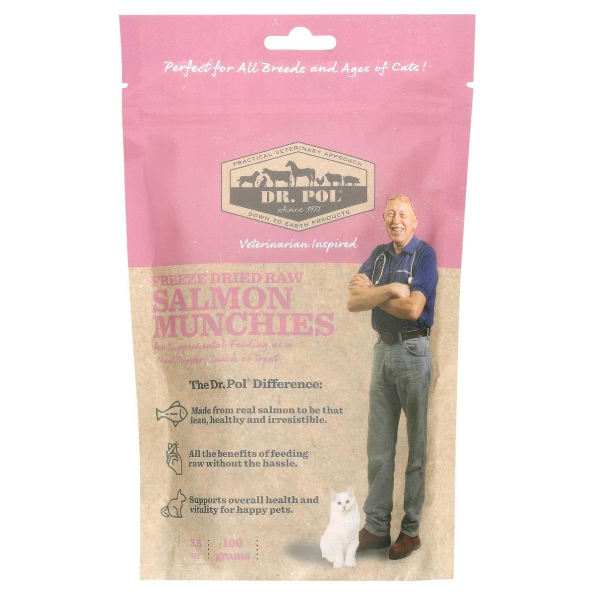Freeze Dried Salmon Dog Treat and Meal Topper J5340