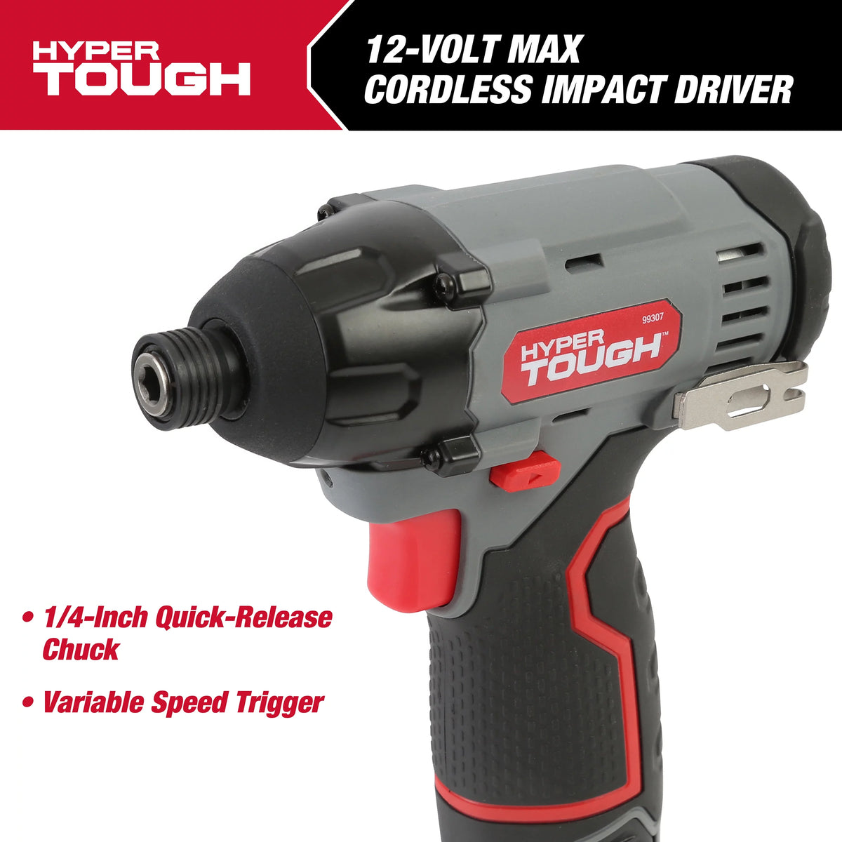 12V Max Lithium-Ion Cordless Impact Driver with Battery and Charger C413