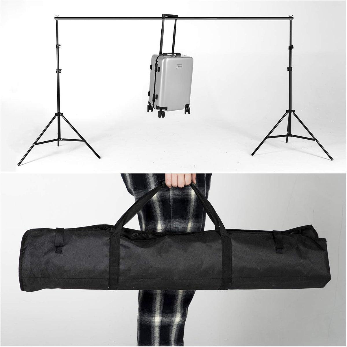 Adjustable Photography Backdrop Stand with Carrying Bag X24134