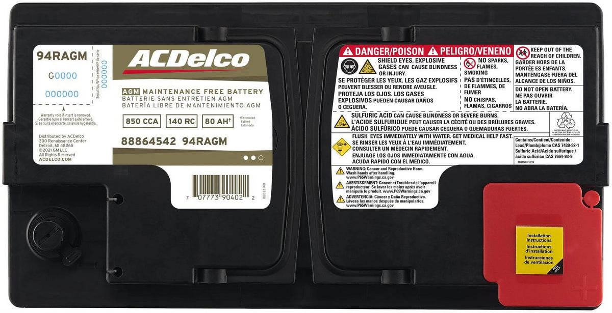 AGM Automotive BCI Group 94R Battery S8497