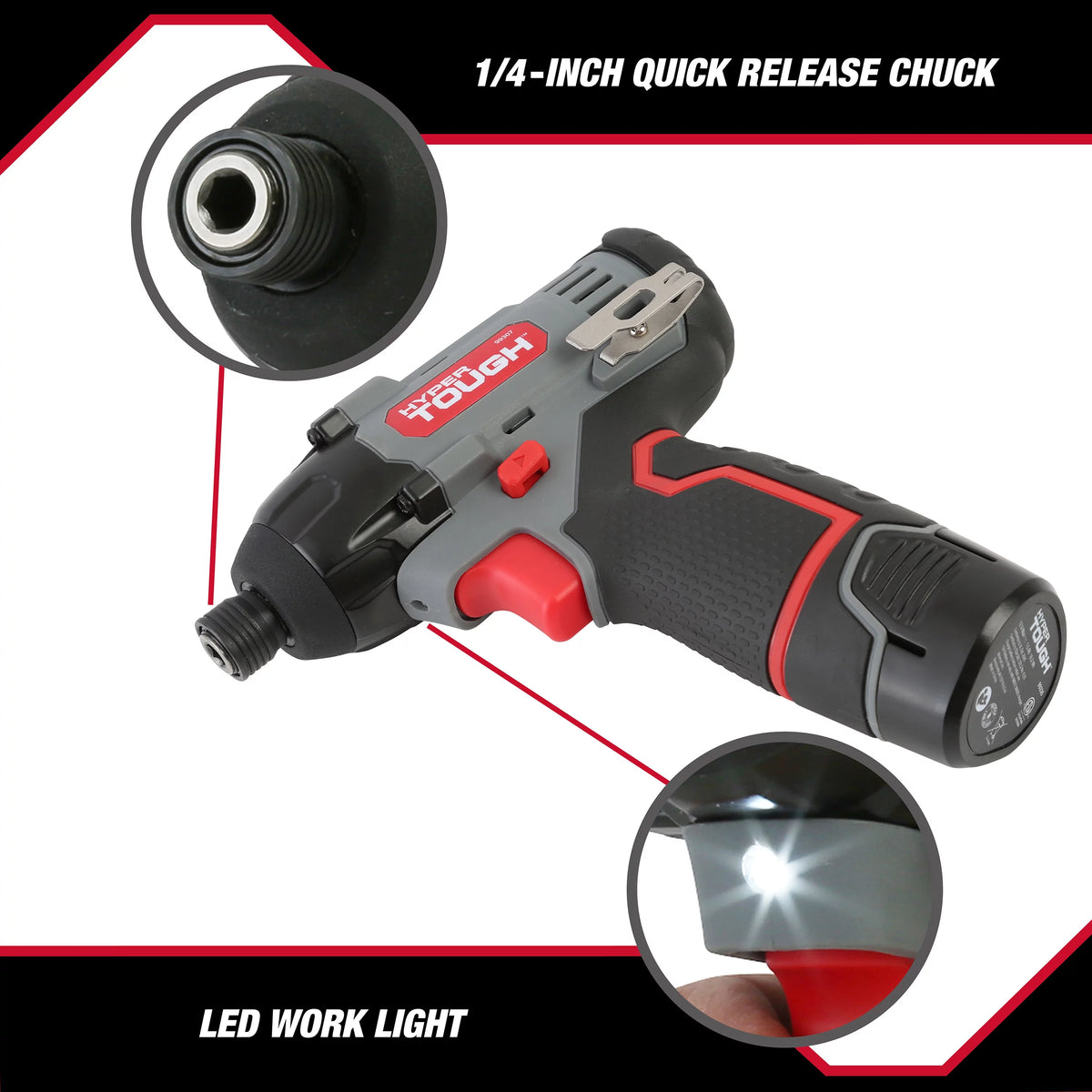 12V Max Lithium-Ion Cordless Impact Driver with Battery and Charger C413