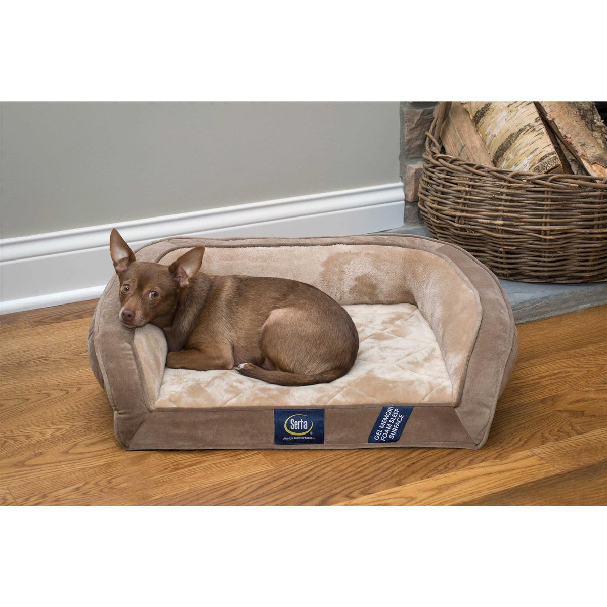 Gel Memory Foam Quilted Dog Bed E637101