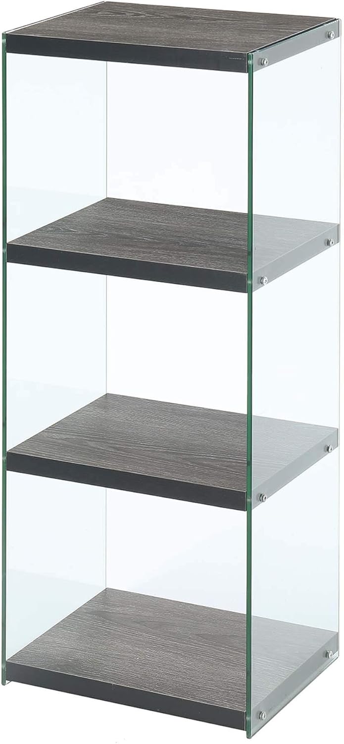 4 Tier Weathered Gray Bookcase G97002