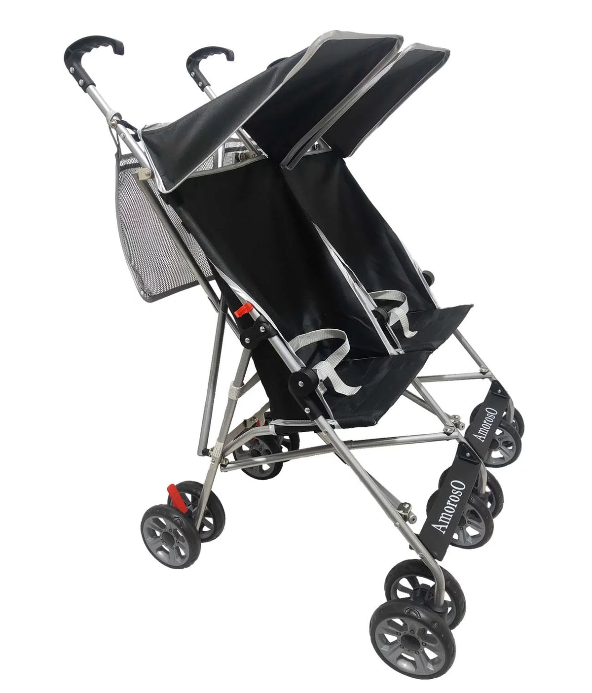 Black EVA Wheel Double Umbrella Stroller G833990
