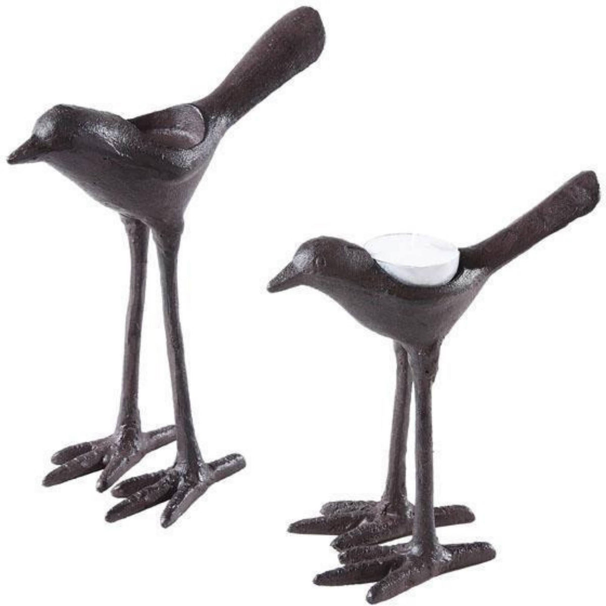 Cast Iron Tea Light Holders, Set of 2 M8024