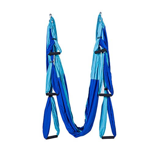 Aerial Yoga Hammock Swing with Six Handles and Steel Carabiners V5057