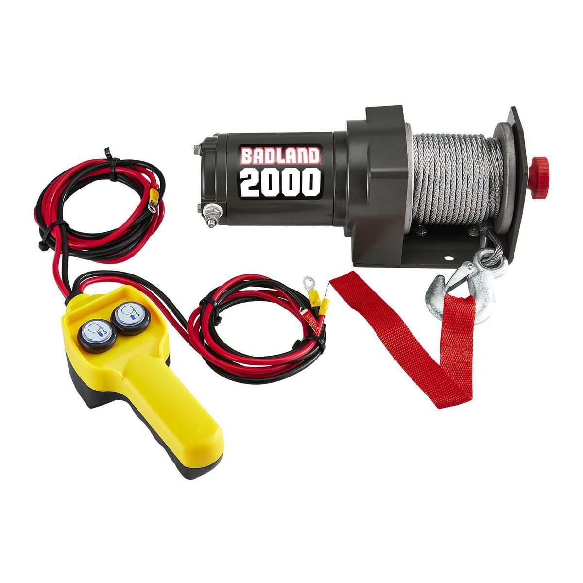 2000 lb Utility Trailer Winch with Steel Rope N2765