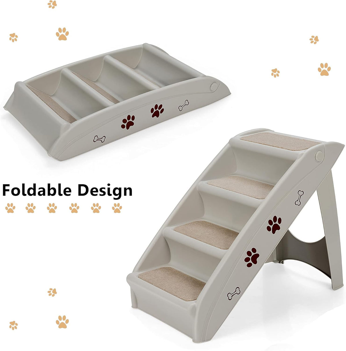 4 Step 19 High Folding Pet Steps H757170