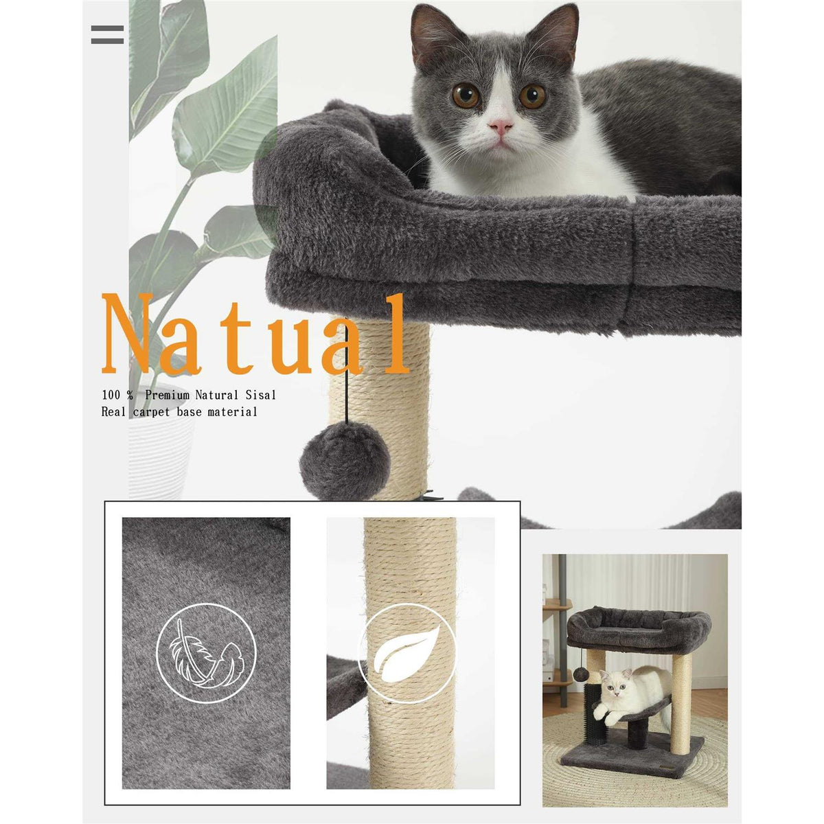 Cat Tree Tower and Scratching Post S510