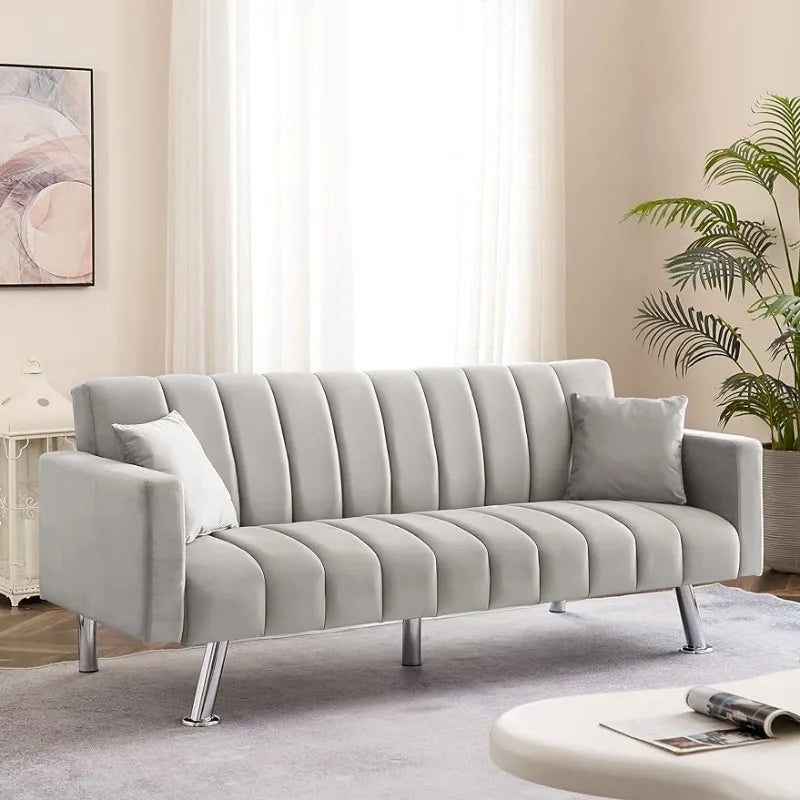 Convertible Sofa Bed with 2 Pillows N8105