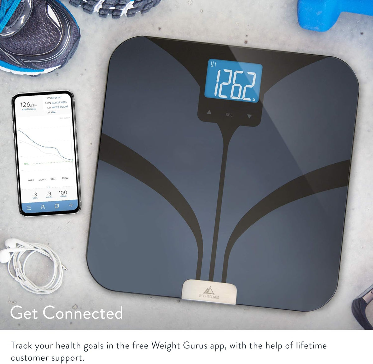 Bluetooth Connected Bathroom Smart Scale R440591