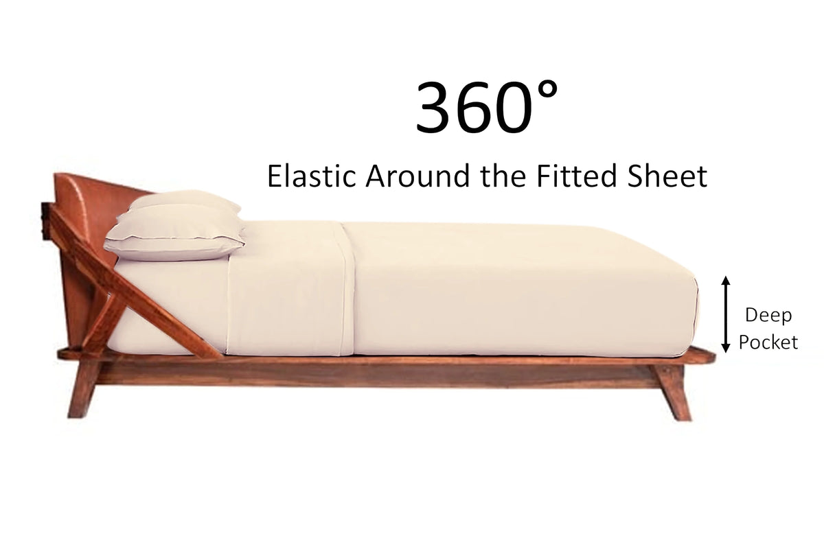 400 Thread Count Egyptian Cotton 4 Pc King Sheet Set F253940