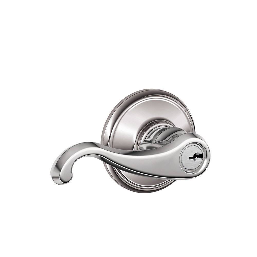Keyed Entry Lever Bright Chrome I187