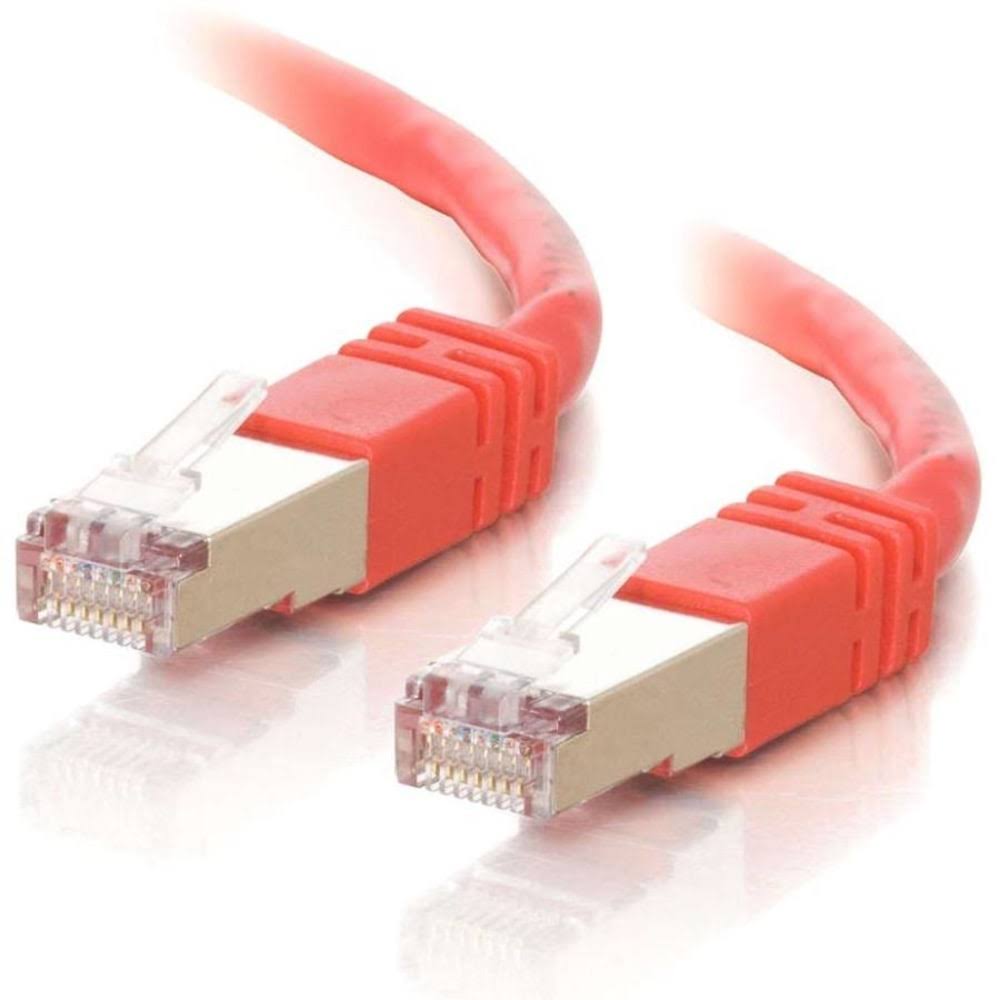 150ft Cat5e Molded Shielded STP Network Patch Cable Red U824009
