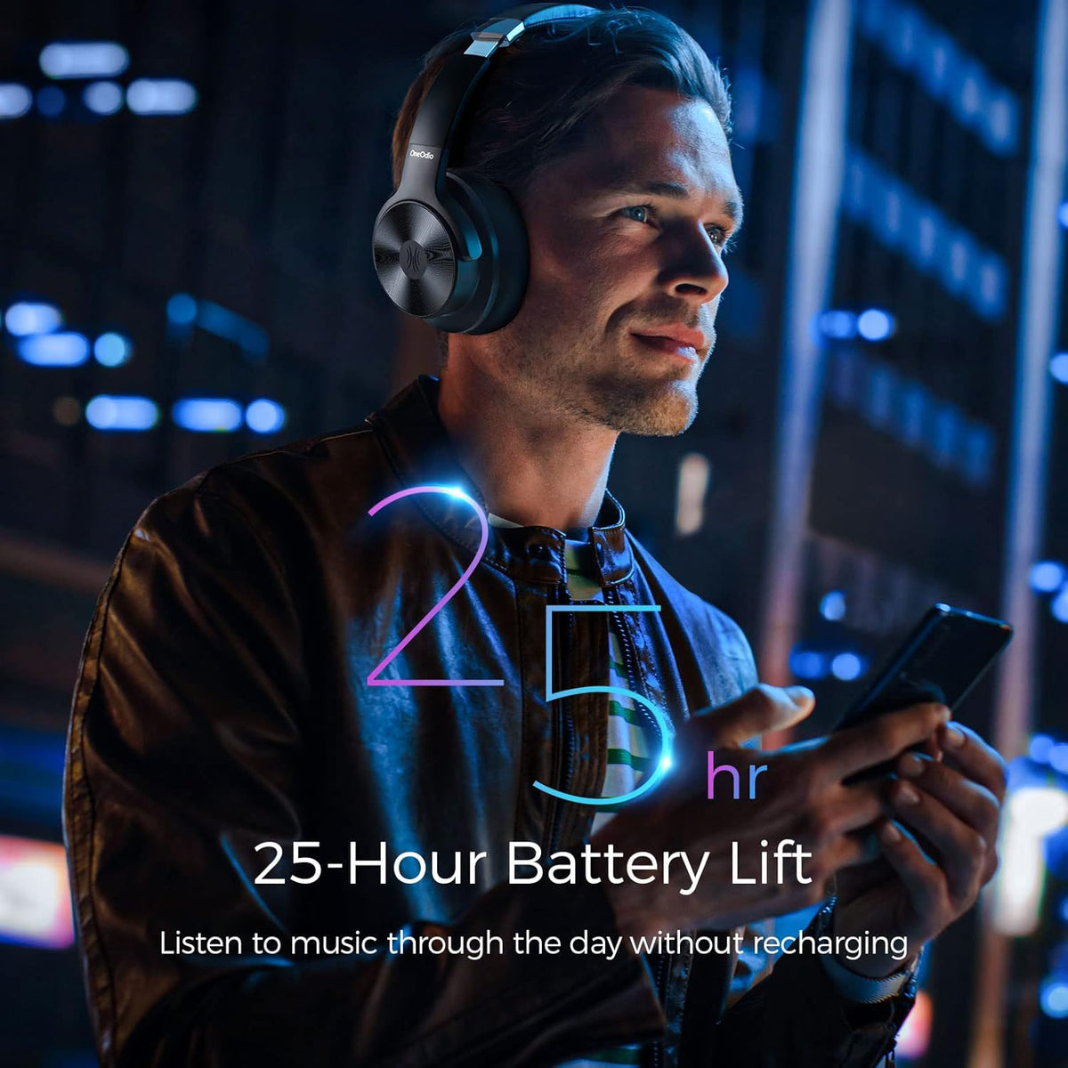 Active Noise Cancelling Wireless Over Ear Bluetooth Headphones P884