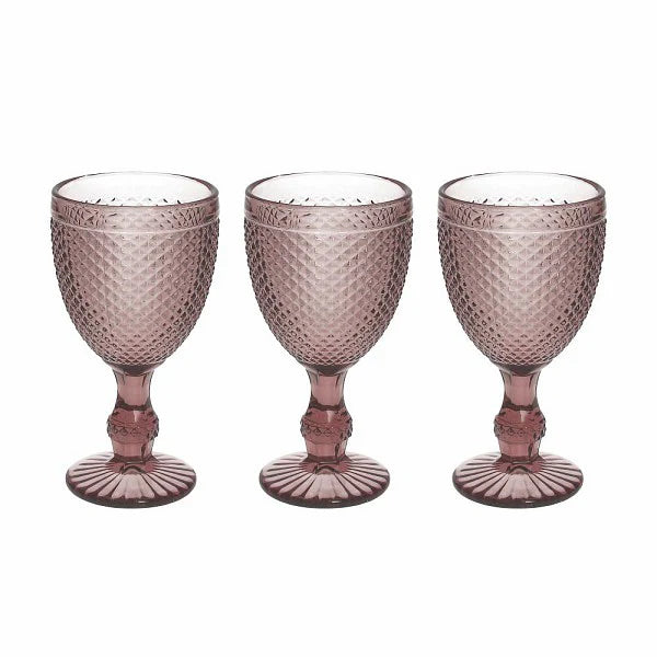 3 Goblets Glass F268