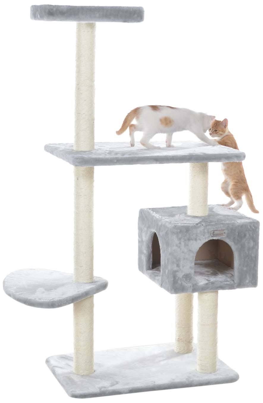 Cat Tree 57-inch Silver Gray Q42027