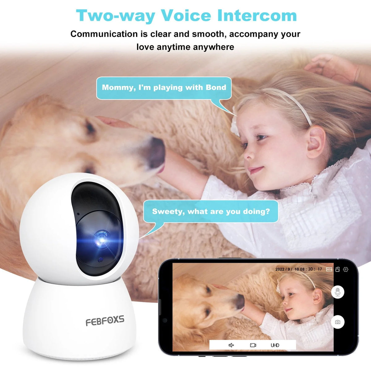 Baby Monitor Security Camera V437
