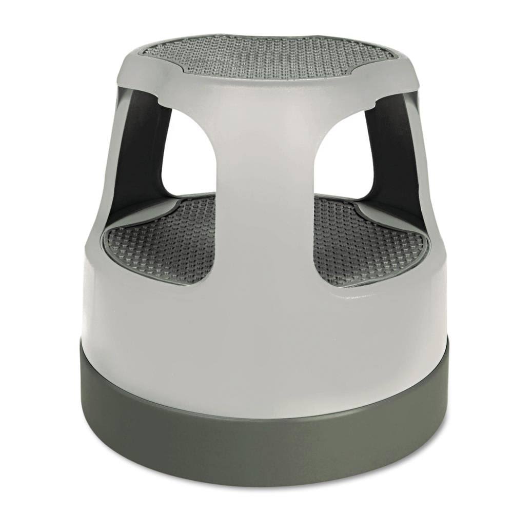 2-Step 300-lb Capacity Gray Plastic Step Stool M81027