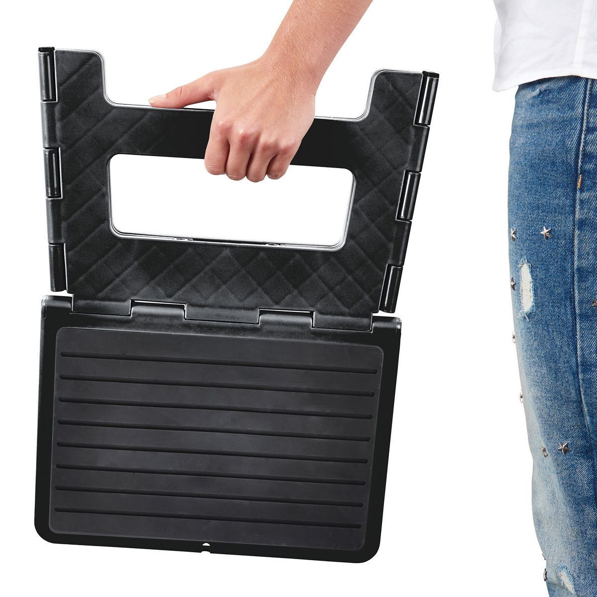 Black Folding Stool M15378