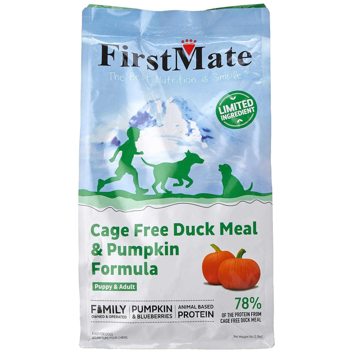 Limited Ingredient Cage-Free Duck Meal & Pumpkin Formula Dry Dog Food D95121